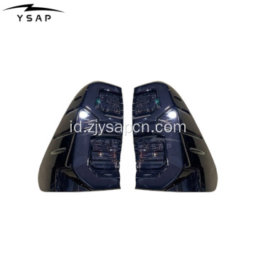 Lampu belakang lampu ekor berkualitas tinggi hitam untuk hilux